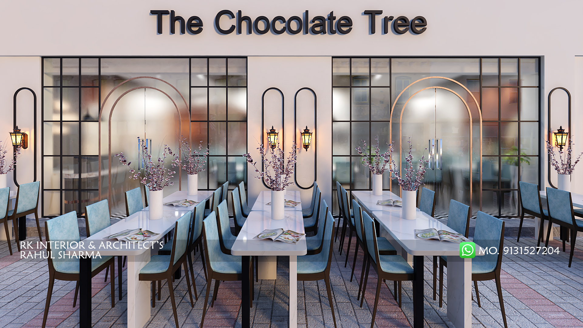 Modern Cafe Interior Design with Elegant Ambiance